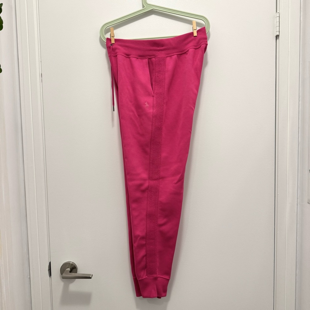 Polo Ralph Lauren Women Pink Tech Sweatpants- Small - NWT